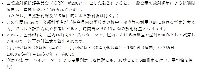 放射線被ばく量計算
