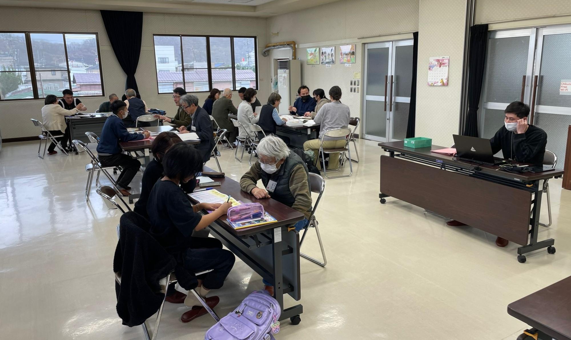 日本語教室の授業の様子