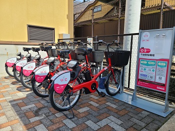 千曲駅駐輪場の写真です