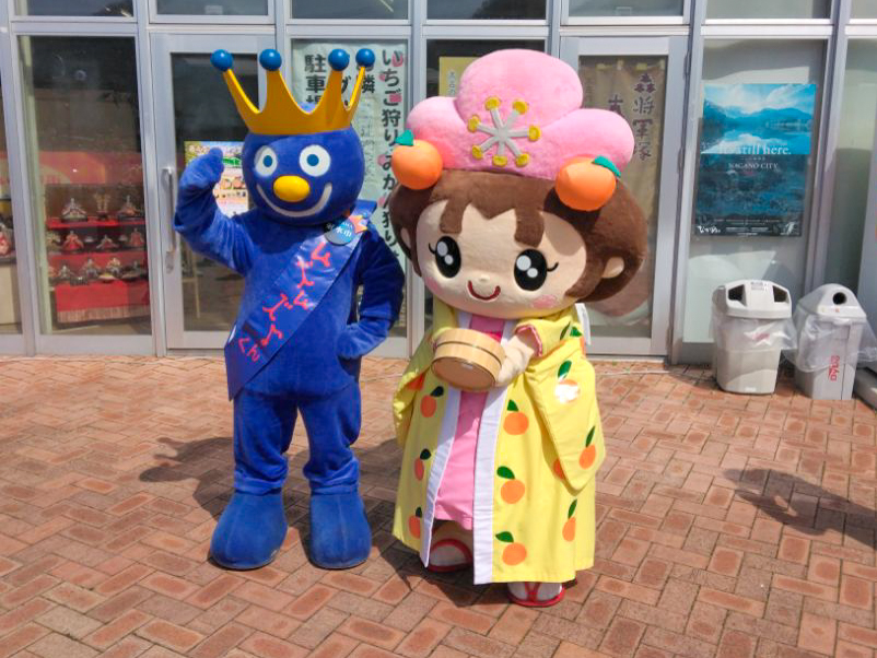 イベントに遊びに来たマスコットキャラクター