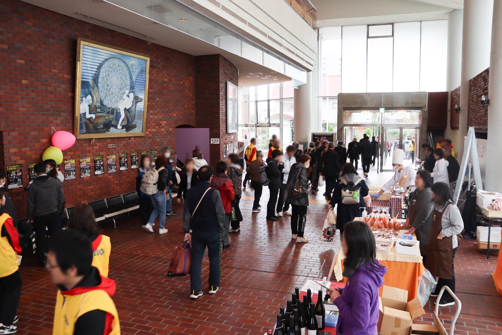 会場内での物販