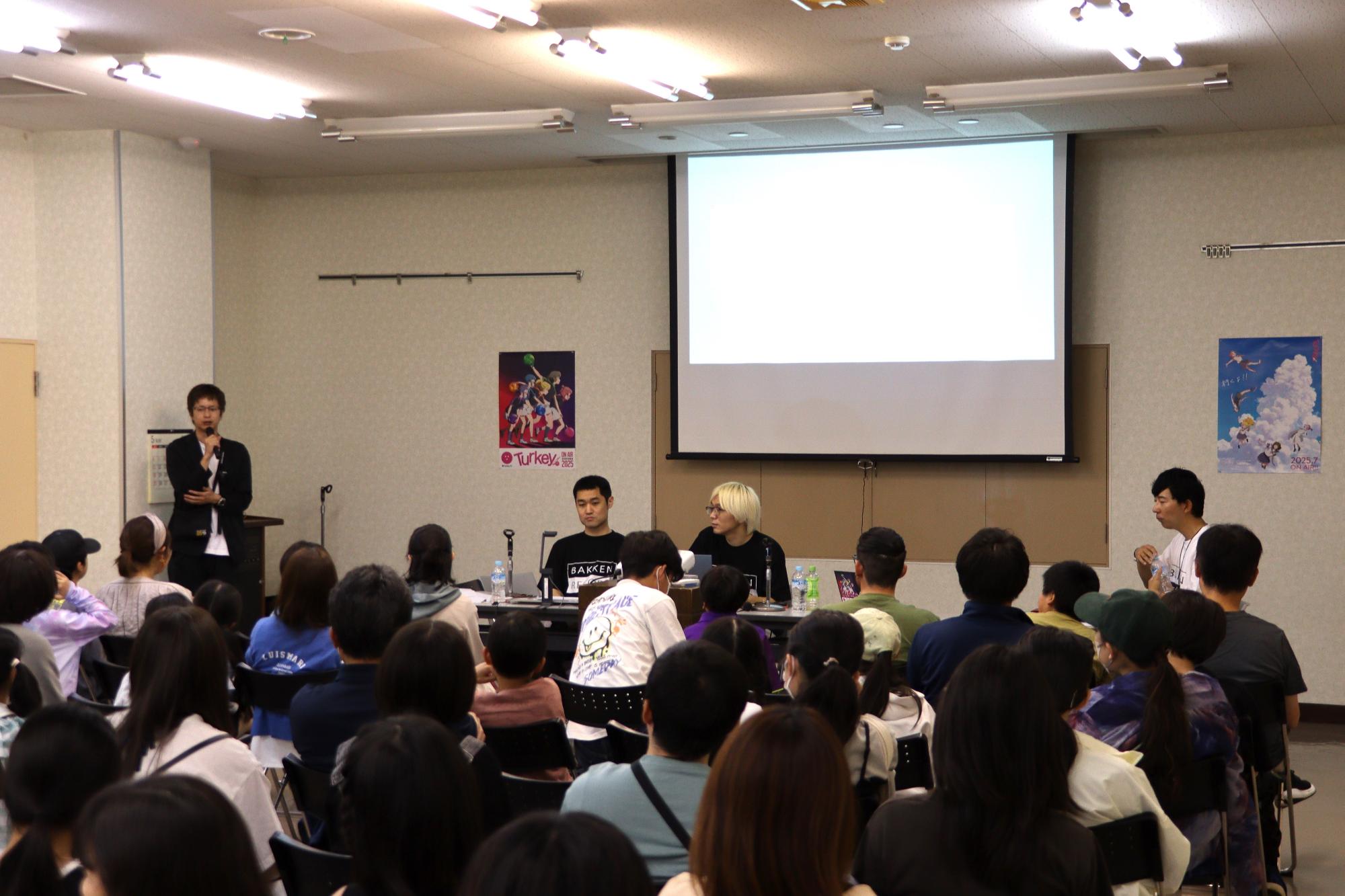 アニメ講座、講義の様子