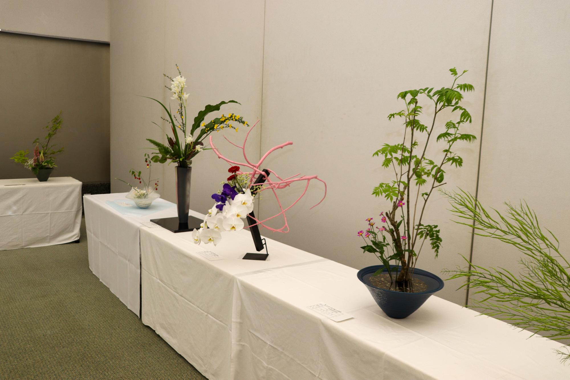 展示発表_華道の様子