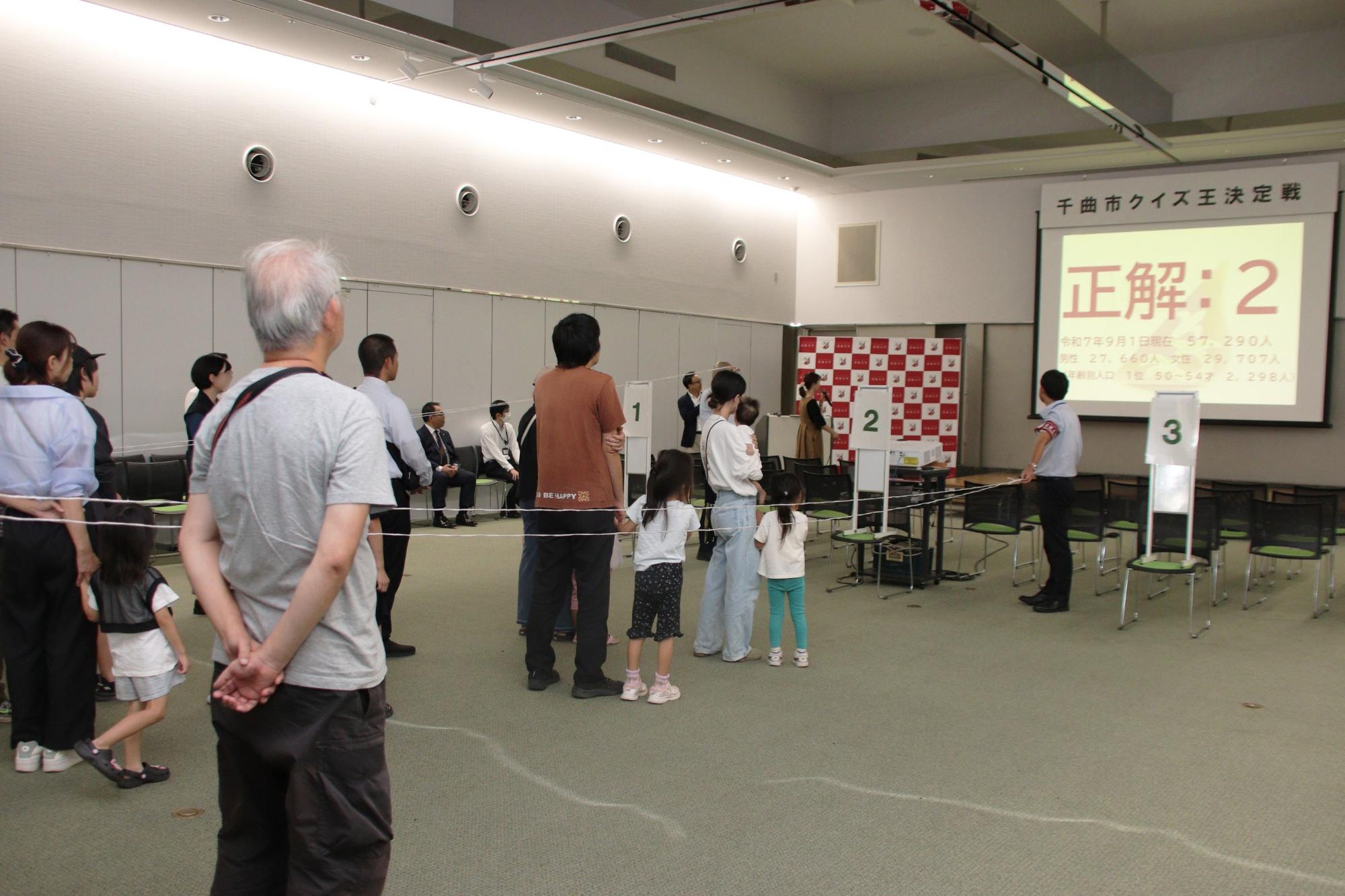 千曲市クイズ王決定戦の様子