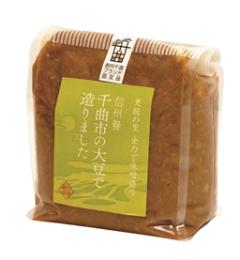 信州譽みそ 千曲市の大豆でつくりました
