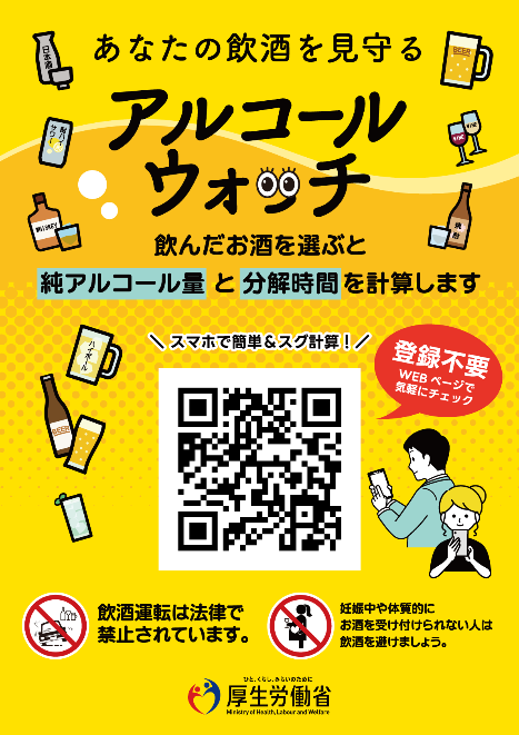 アルコールウォッチ啓発の画像
