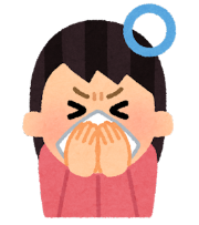 咳エチケットのイラスト