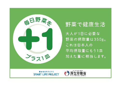 毎日野菜をプラス1皿