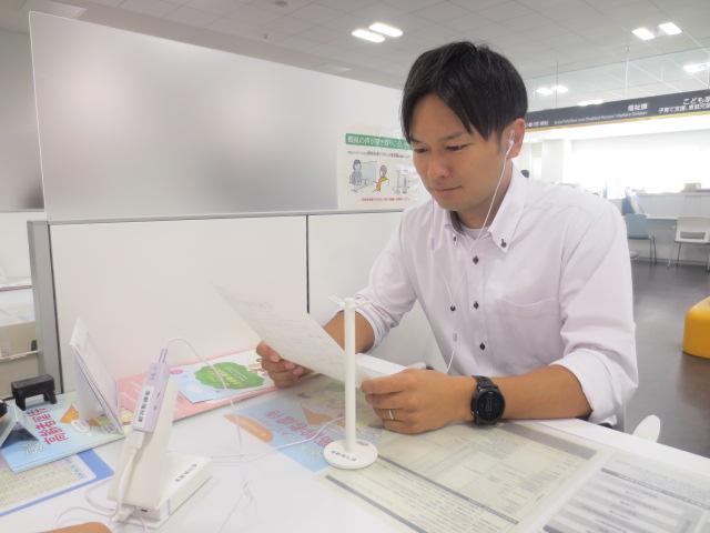 軟骨伝導イヤホン使用例