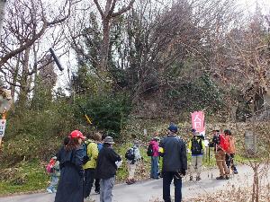 八王子山の自然観察会の様子