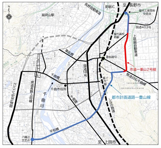 一重山線位置図