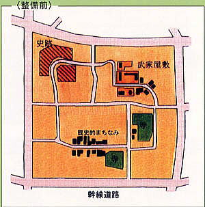 整備前の地区の地図