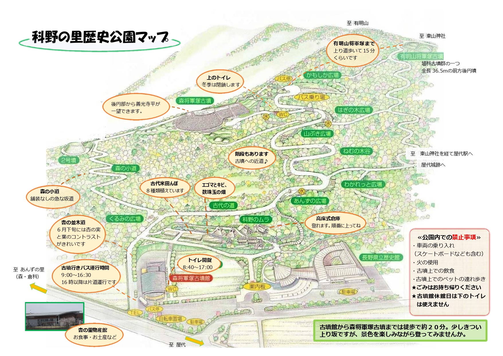 科野の里歴史公園マップ
