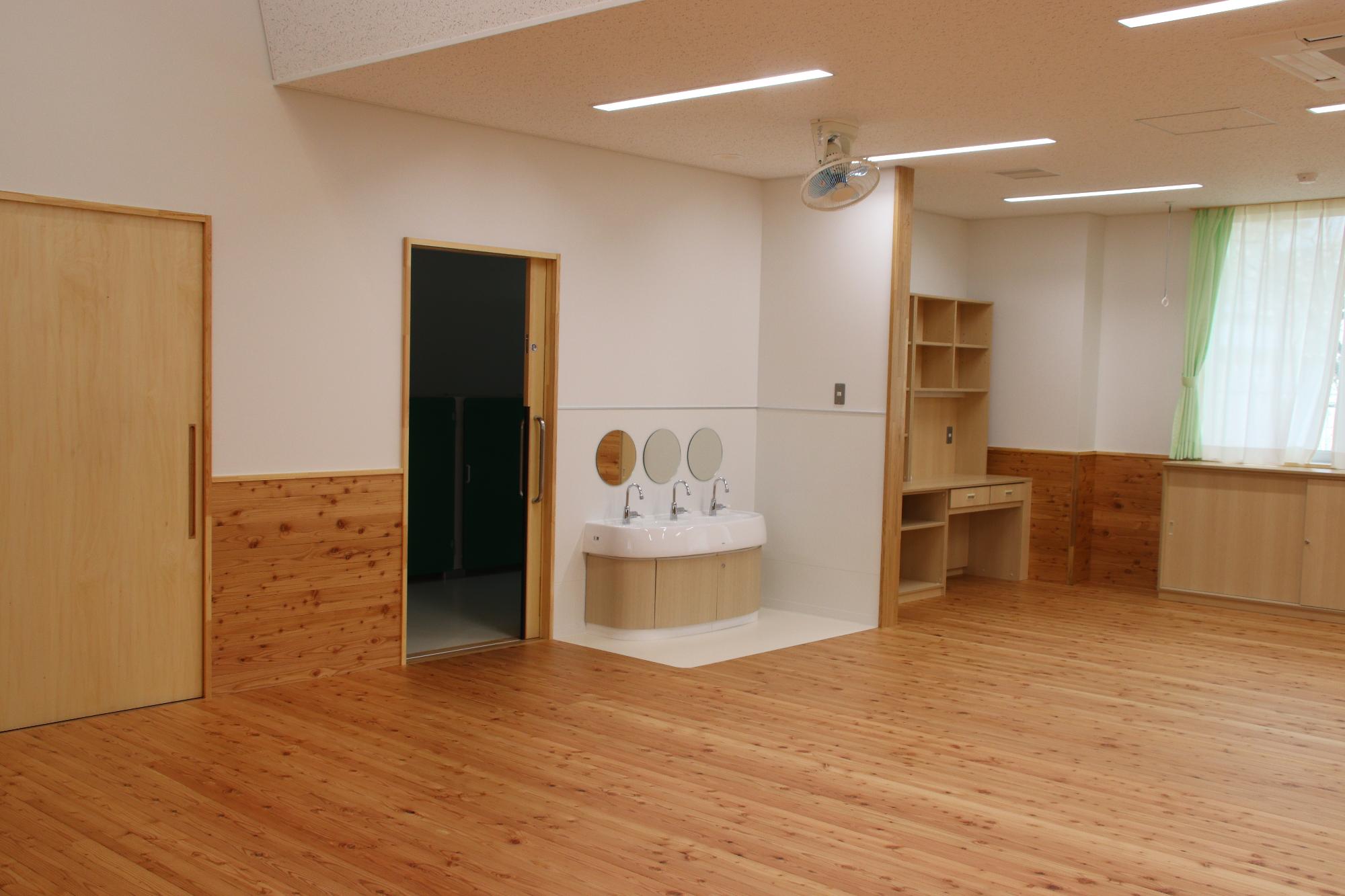 新園舎の教室内