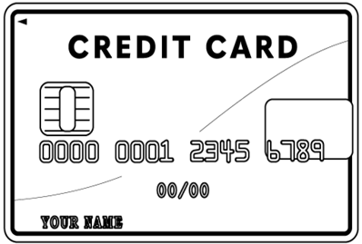 クレジットカードの見本